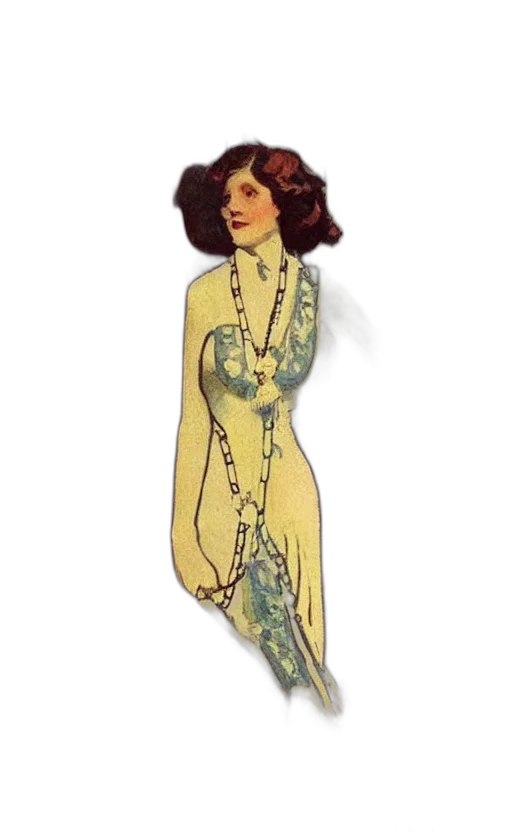 dress, jewelry, staff, cartoon, concept art, pixel art, watercolor, underwater transparent PNG cut-out