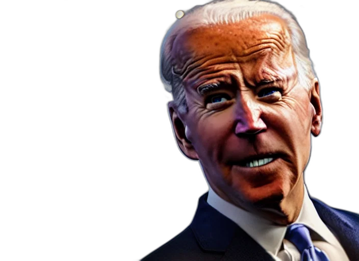 face, mask, creature, photorealistic, joe, biden, garfield, movie transparent PNG cut-out