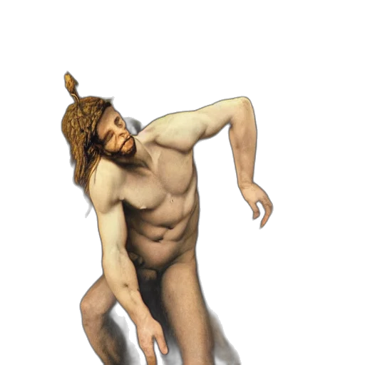 creature, staff, animal, hair, 3d render, concept art, fantasy art, photorealistic transparent PNG cut-out