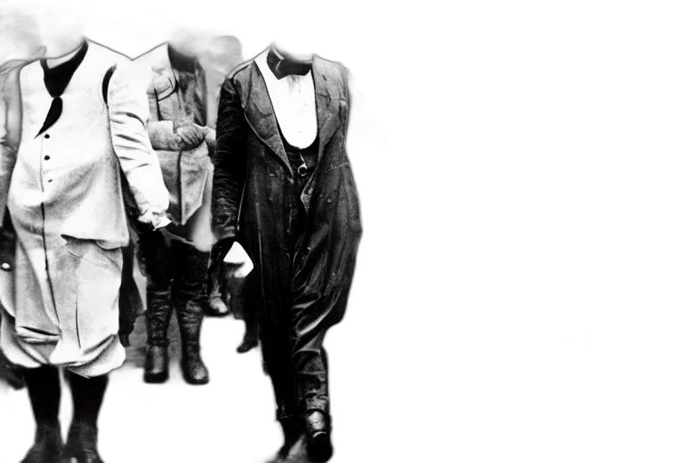 jacket, staff, mask, time transparent PNG cut-out