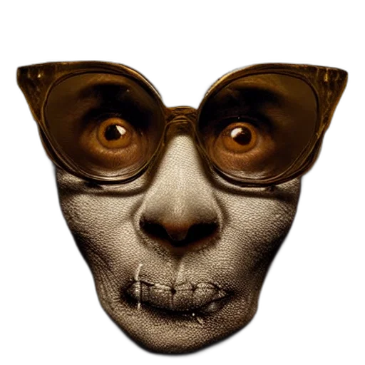 mask, face, creature, staff transparent PNG cut-out