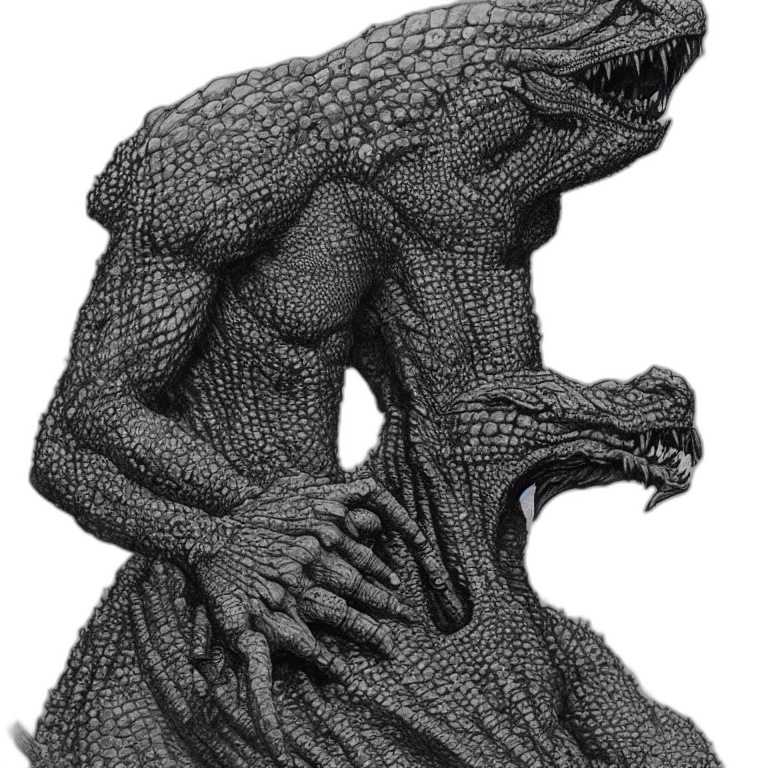creature, dragon, animal, dress, 3d render, concept art, photorealistic, pixel art transparent PNG cut-out