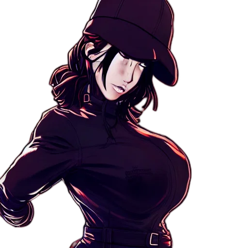 hat, jacket, staff, dress, concept art, pixel art, cyberpunk, comic book art transparent PNG cut-out