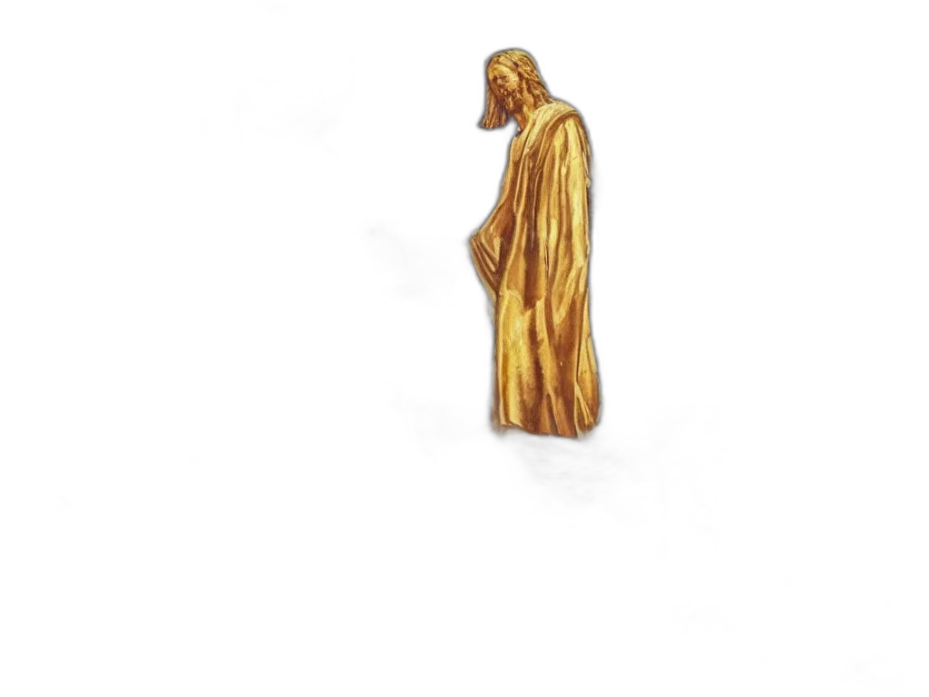 staff, dress, jewelry, jacket, 3d render, concept art, golden, watercolor transparent PNG cut-out