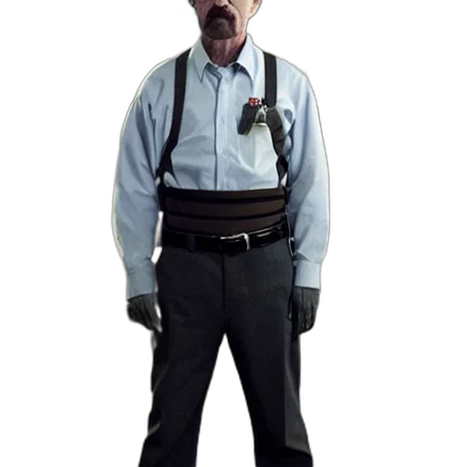 staff, jacket, animal, hat, concept art, photorealistic, walter, white transparent PNG cut-out