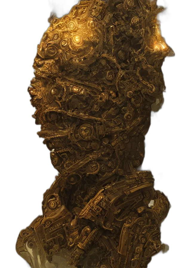 crown, mask, staff, face transparent PNG cut-out