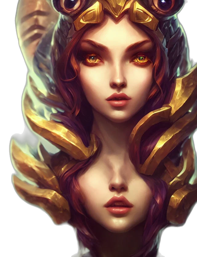 crown, face, mask, fantasy art, concept art, photorealistic, oil painting, golden transparent PNG cut-out