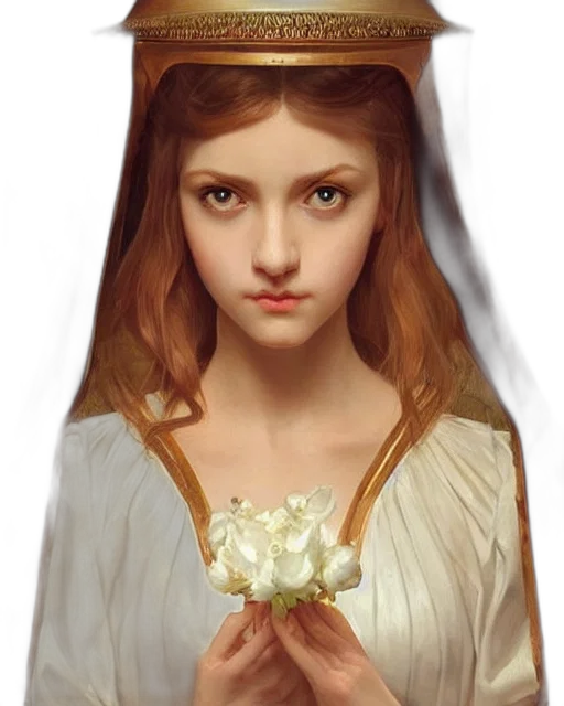 dress, crown, face, jewelry, photorealistic, fantasy art, oil painting, concept art transparent PNG cut-out