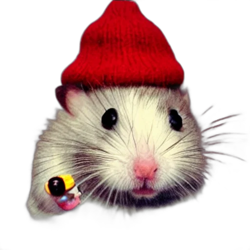 hat, animal, photorealistic, 3d render transparent PNG cut-out