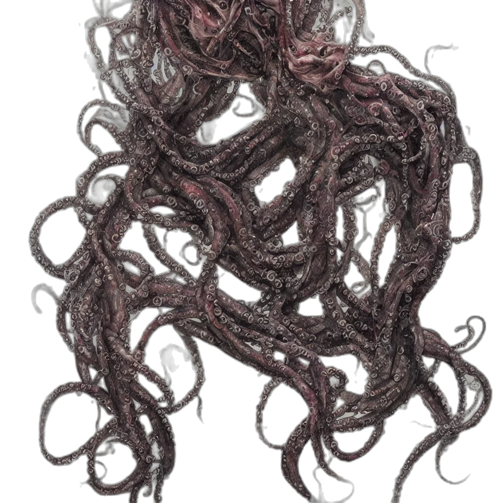 hair, crown, mask, creature transparent PNG cut-out