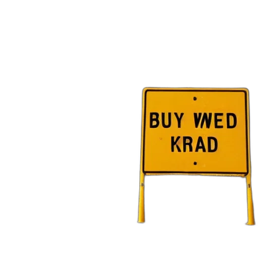 car, road, sign, warning, kanye, west, ahead transparent PNG cut-out