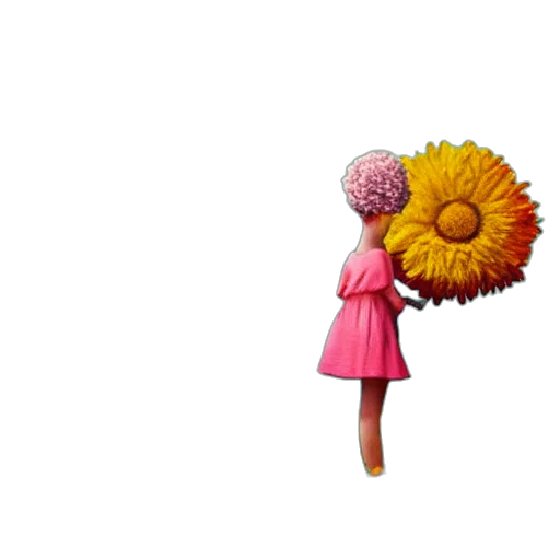 flower, umbrella, dress, crown transparent PNG cut-out