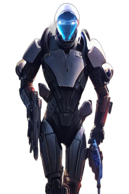 robot, weapon, jacket, creature transparent PNG cut-out
