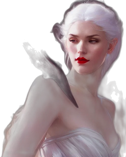 dragon, face, dress, fantasy art, concept art, photorealistic, oil painting, fire transparent PNG cut-out