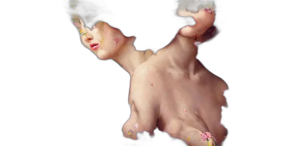 creature, jewelry, face, hair transparent PNG cut-out