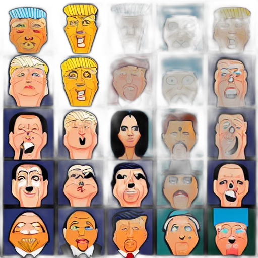 mask, face, cartoon, comic book art, concept art, donald, trump, stacked transparent PNG cut-out