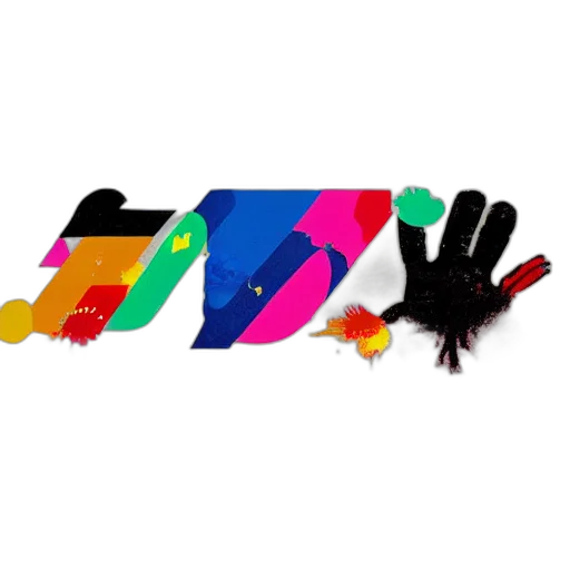 umbrella, 3d render, colorful, neon transparent PNG cut-out