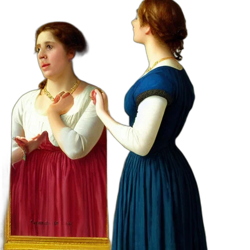 dress, jewelry, face, staff, oil painting, photorealistic, concept art, snow transparent PNG cut-out