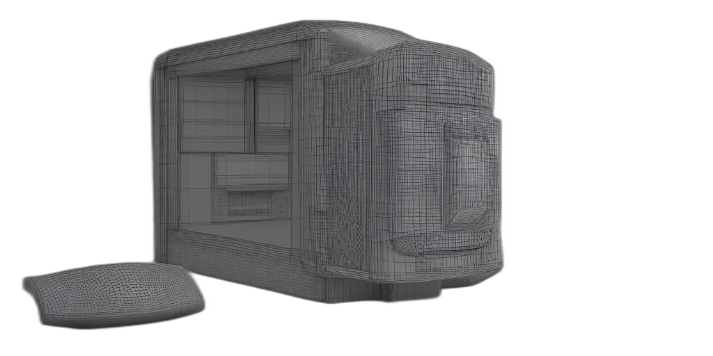 furniture, building, 3d render, concept art transparent PNG cut-out