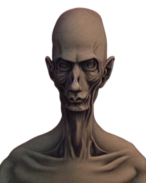 face, mask, creature, staff transparent PNG cut-out