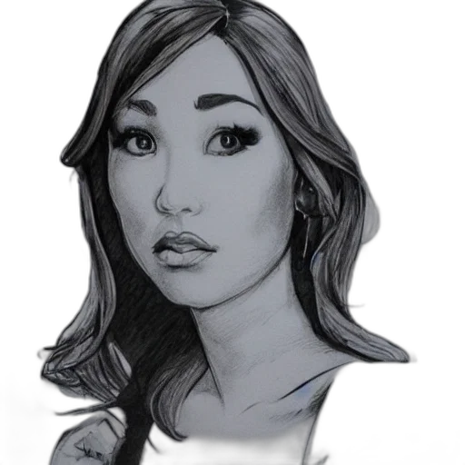 face, staff, dress, jewelry, cartoon, photorealistic, pencil sketch, concept art transparent PNG cut-out