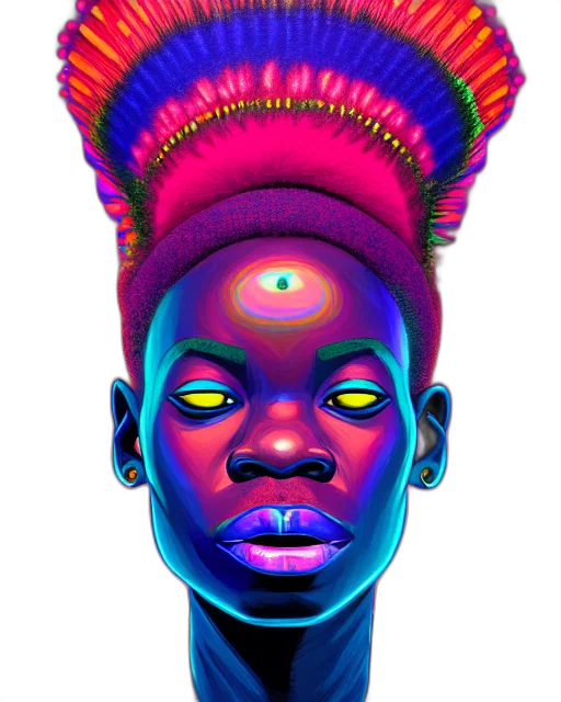 face, crown, mask, jewelry, concept art, photorealistic, 3d render, cyberpunk transparent PNG cut-out