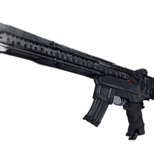 weapon, 3d render, concept art, sci-fi transparent PNG cut-out