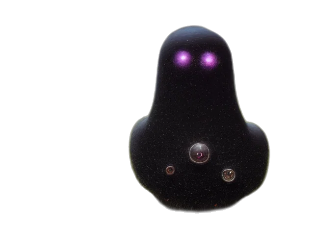 robot, mask, creature, staff transparent PNG cut-out