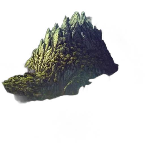dragon, crown, tree, creature transparent PNG cut-out