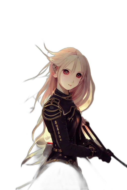 dress, staff, sword, dragon transparent PNG cut-out