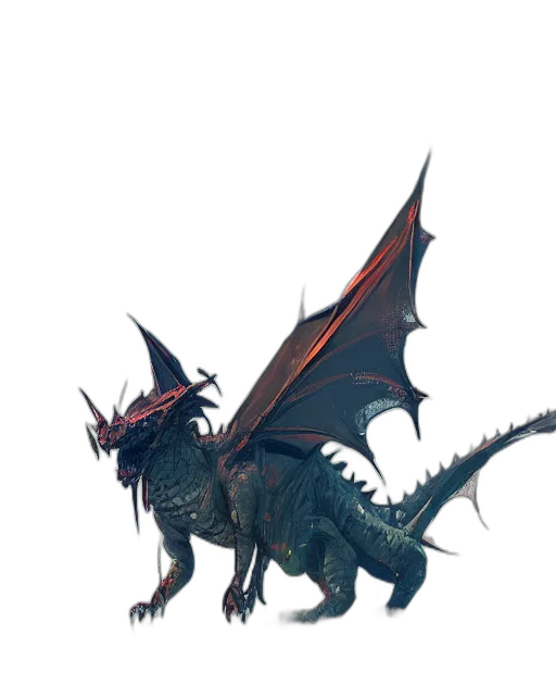 dragon, creature, staff, animal, concept art, fantasy art, 3d render, pixel art transparent PNG cut-out