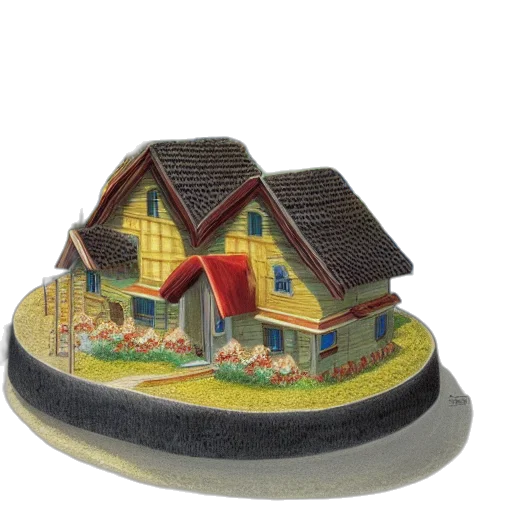 building, furniture, 3d render, photorealistic, concept art, forest, nintendo, concept transparent PNG cut-out