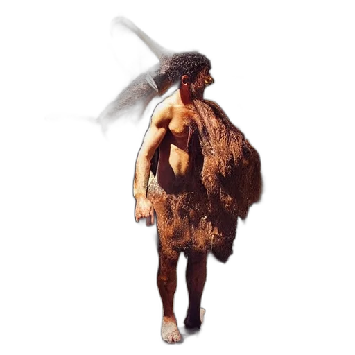 animal, creature, hair, dress, concept art, fantasy art, photorealistic, 3d render transparent PNG cut-out
