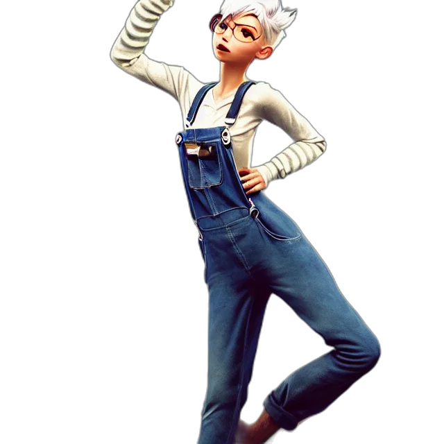 staff, 3d render, concept art, cartoon, photorealistic, full, body, pose transparent PNG cut-out