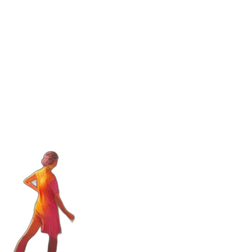dress, robot, staff, creature transparent PNG cut-out