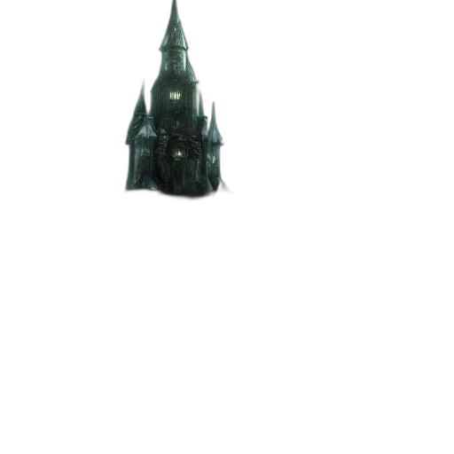 building, crown, staff, dragon, 3d render, concept art, fantasy art, pixel art transparent PNG cut-out