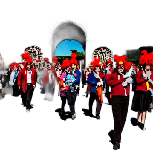 staff, mask, umbrella, 3d render transparent PNG cut-out
