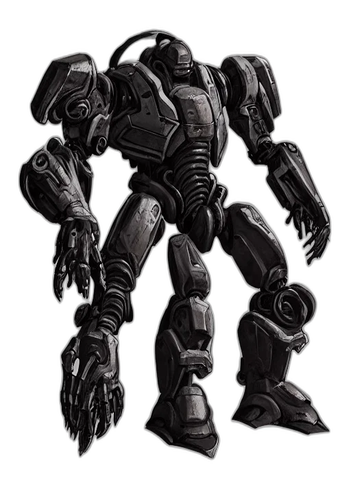 robot, weapon, concept art, comic book art transparent PNG cut-out