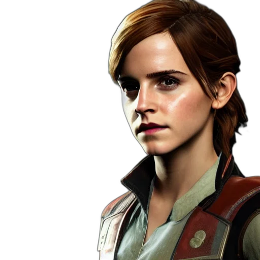 jacket, face, concept art, photorealistic transparent PNG cut-out