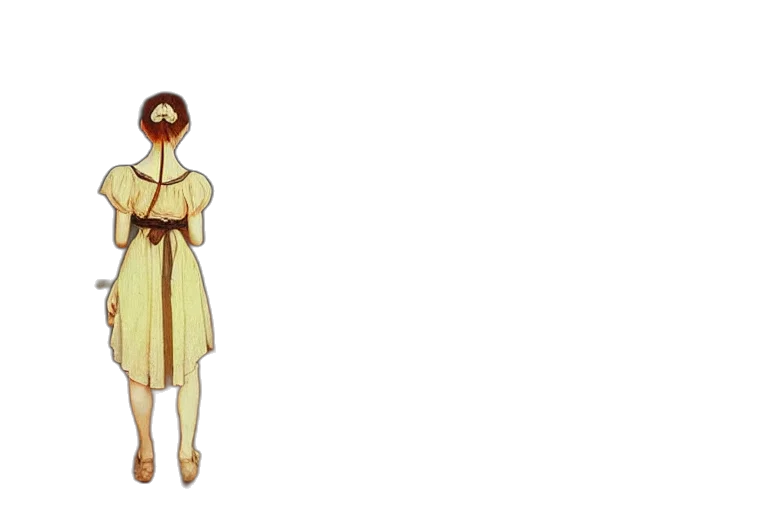 dress, mask, staff, creature transparent PNG cut-out