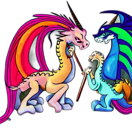 dragon, fantasy art, pixel art, concept art transparent PNG cut-out