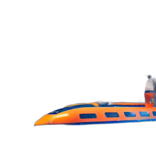 weapon, car, 3d render, concept art, submarine, orange, led, glow transparent PNG cut-out