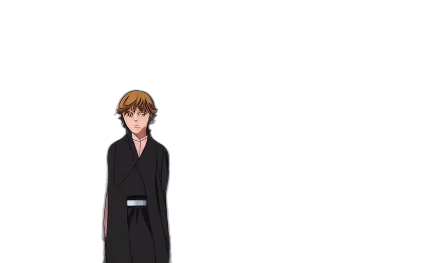 staff, jacket, anime, pixel art transparent PNG cut-out