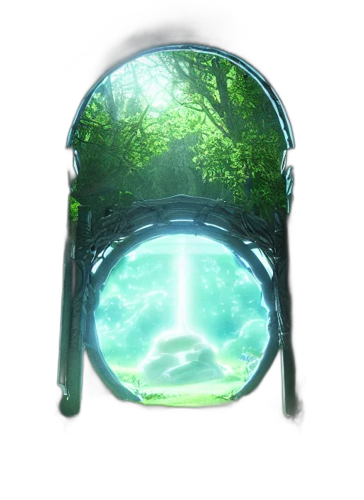 bottle, dress, umbrella, furniture, concept art, fantasy art, 3d render, anime transparent PNG cut-out