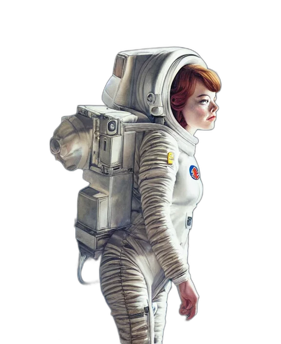 robot, jacket, dress, staff transparent PNG cut-out