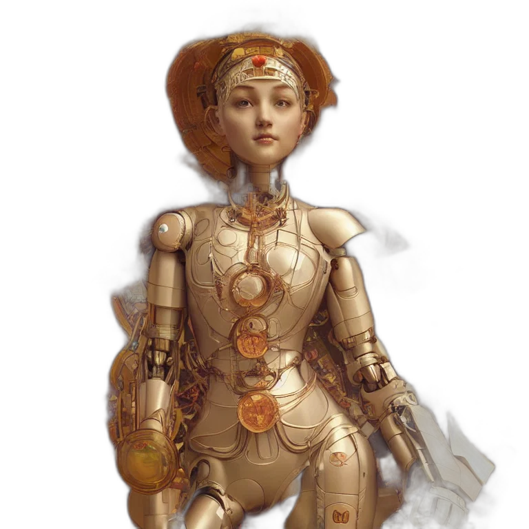 robot, crown, dress, jewelry transparent PNG cut-out