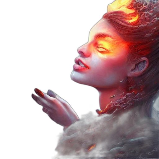 face, fantasy art, photorealistic, concept art transparent PNG cut-out