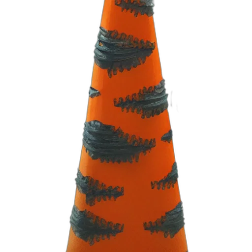 hat, staff, crown, dress, 3d render, concept art, photorealistic, orange transparent PNG cut-out