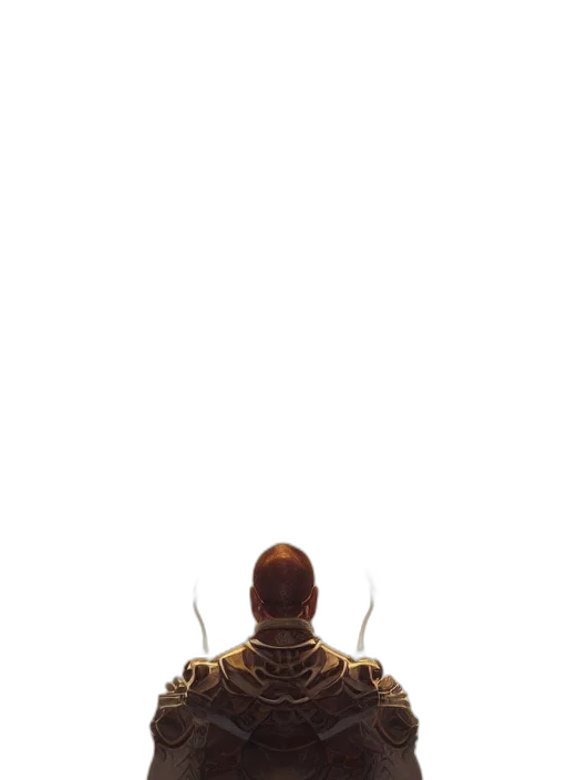 robot, crown, jacket, staff transparent PNG cut-out
