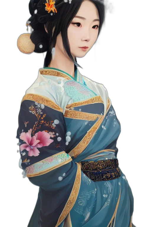 staff, dress, face, photorealistic transparent PNG cut-out